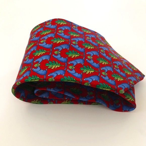 FUMIGALLI's Vintage Italian 100% Silk Tie - Happy Holidays - Picture 1 of 4
